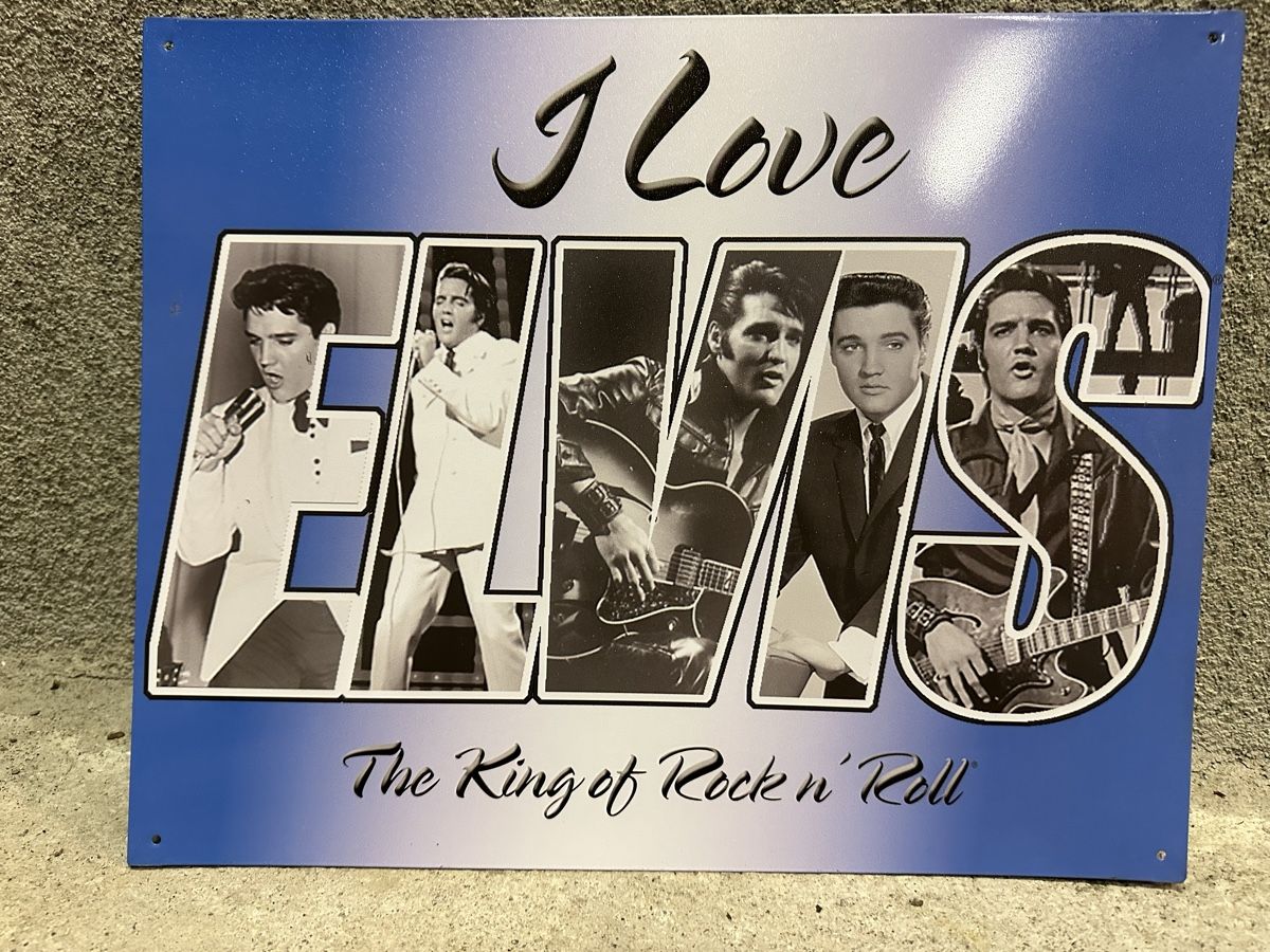 Insegne: Elvin king of rock n roll – Usato da Reinach AG venduto da rares75