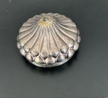 Antiker versilberter Deckel von OVOMALTINE Dose 1920