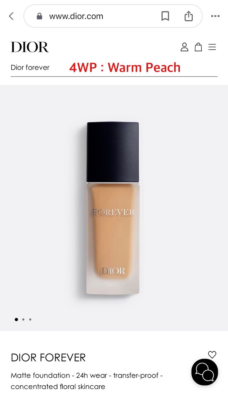 Dior Make-up: Dior Forever foundation (4WP Warm Peach) 30 ml – Nuovo e nell'imballaggio originale da Meilen venduto da Texas1957 2