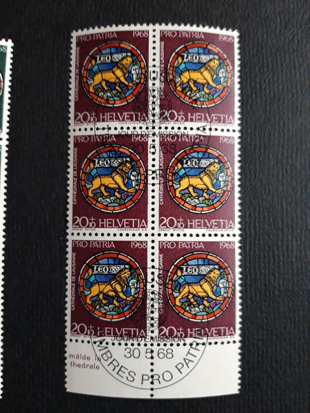 Alle Briefmarken: Pro Patria 1968 – Gebraucht aus Wattenwil von paku48 3