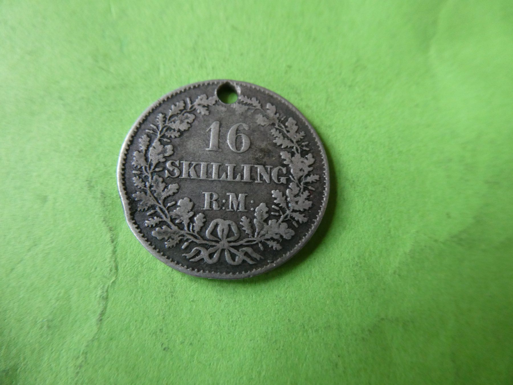 Toutes les monnaies: Dänemark 1856, 16 Skilling - Silber – D'occasion à Hinterforst par Rohusri 1