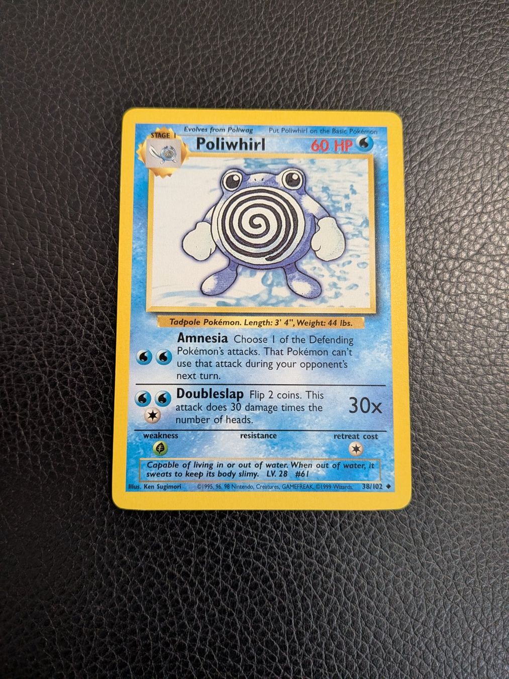 Pokémon Carte collezionabili: Base Set Poliwhirl 38/102 Ab 1 – Usato da Paradiso venduto da Pkmn10