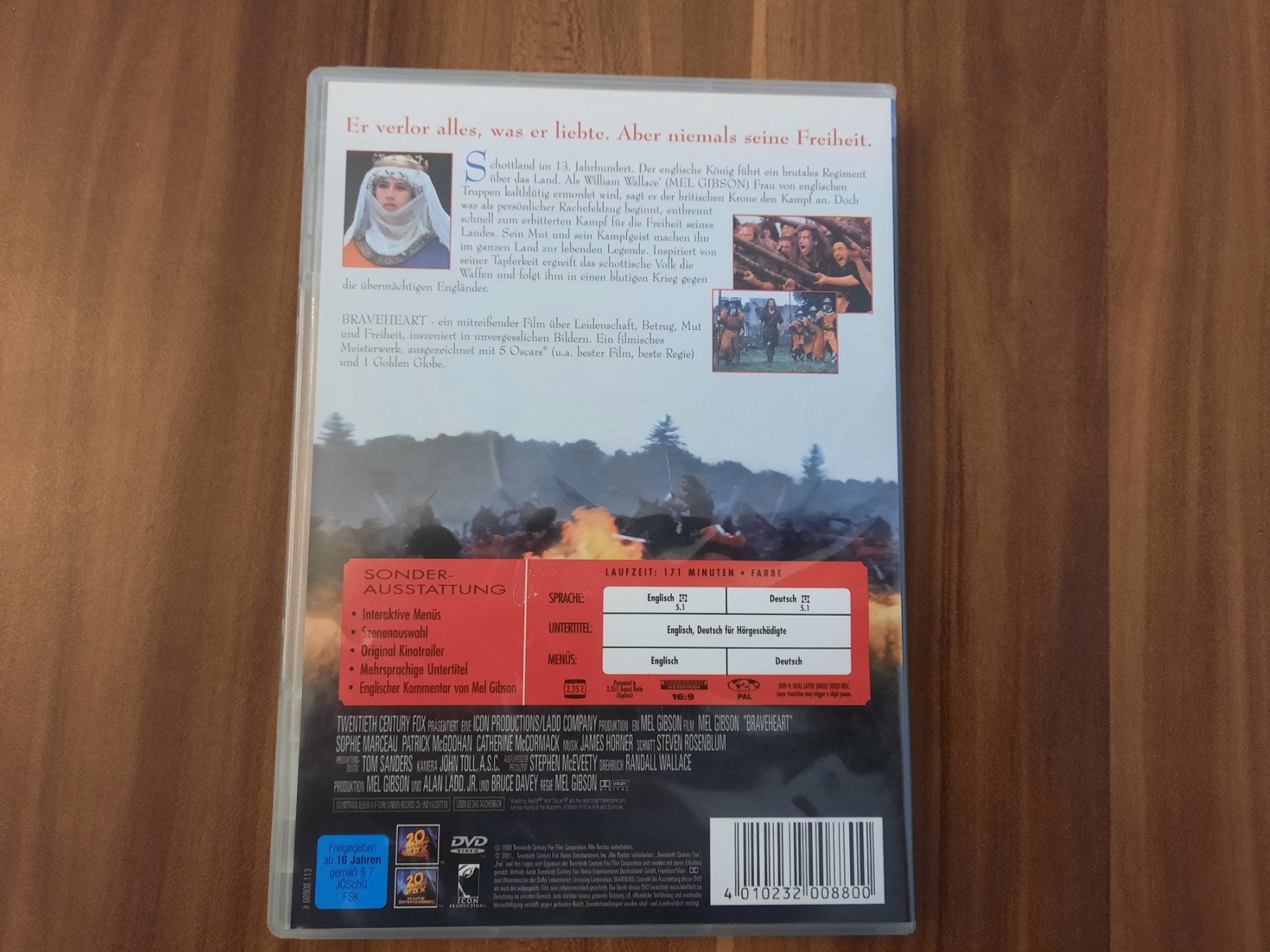 Tutti i DVDs: Braveheart /DVD – Usato da Wiedlisbach venduto da Pontiacman93 1