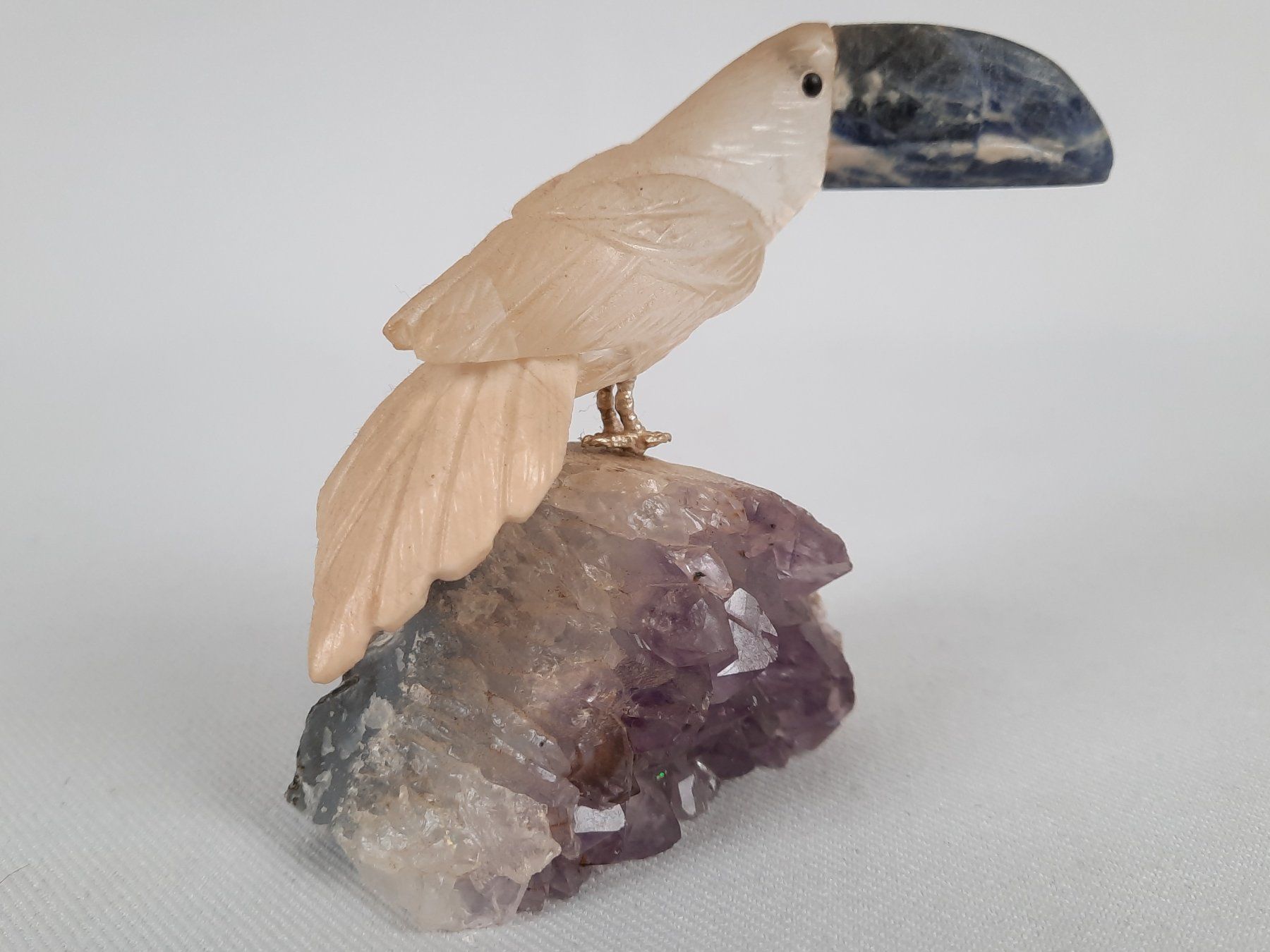 Minerali & Pietre curative: 3 Amethysten mit Vögeln – Usato da Beinwil am See venduto da Restwert_Beinwil 3
