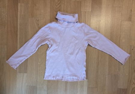 Rollkragenpullover dünn Gr. 128, Farbe Rosa