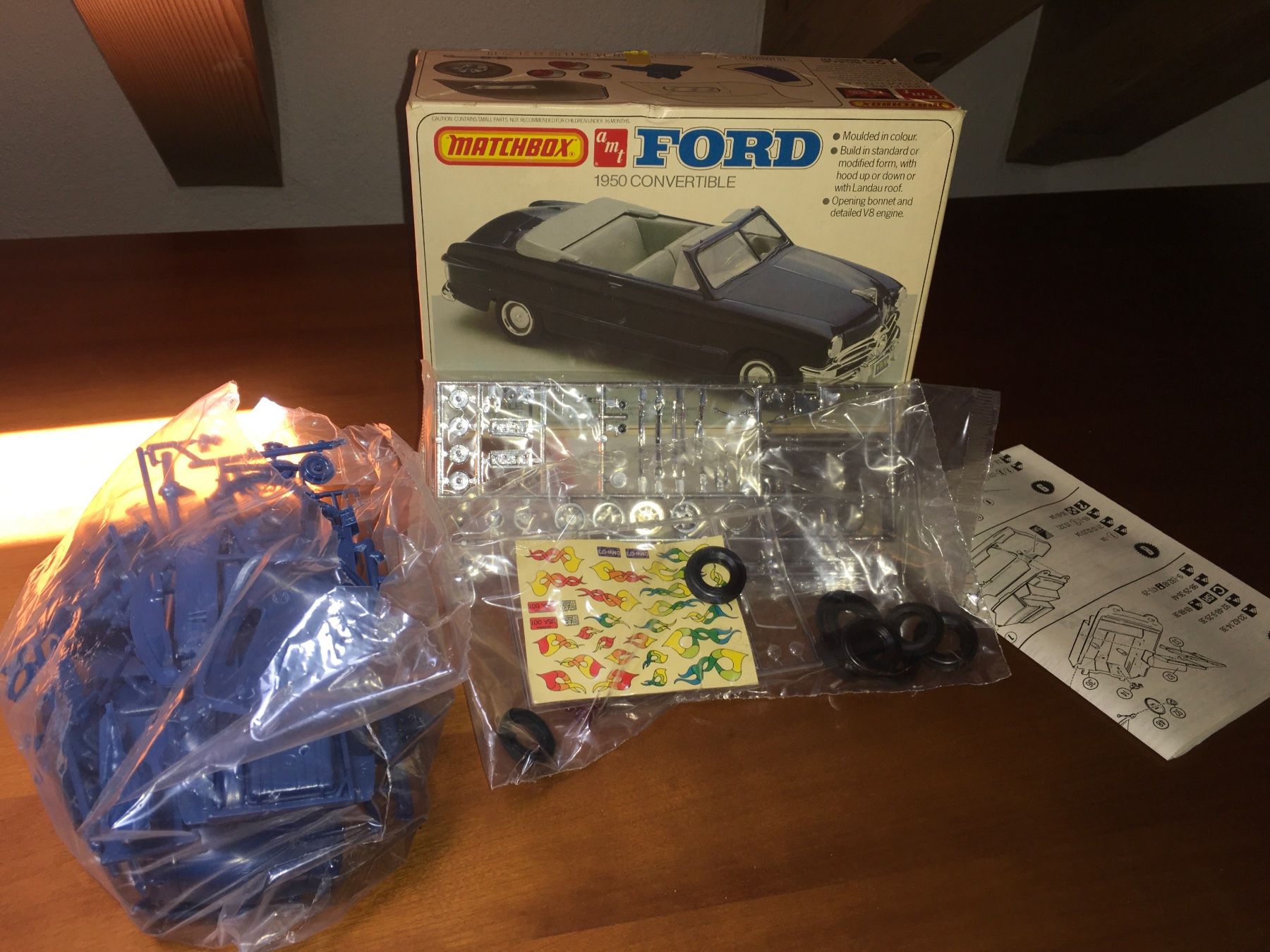 Ford Modellini d'auto: 1950 Ford Convertible 1/25 AMT Matchbox – Nuovo (secondo la descrizione) da Wohlen AG venduto da PrivatSammlung