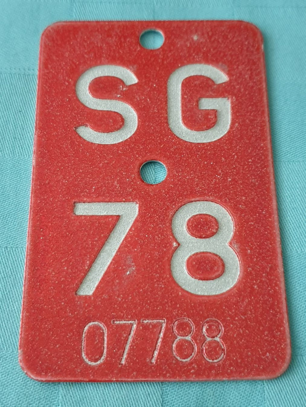 Ecriteaux: Velonummer SG 78 – D'occasion à Mörschwil par spirspi