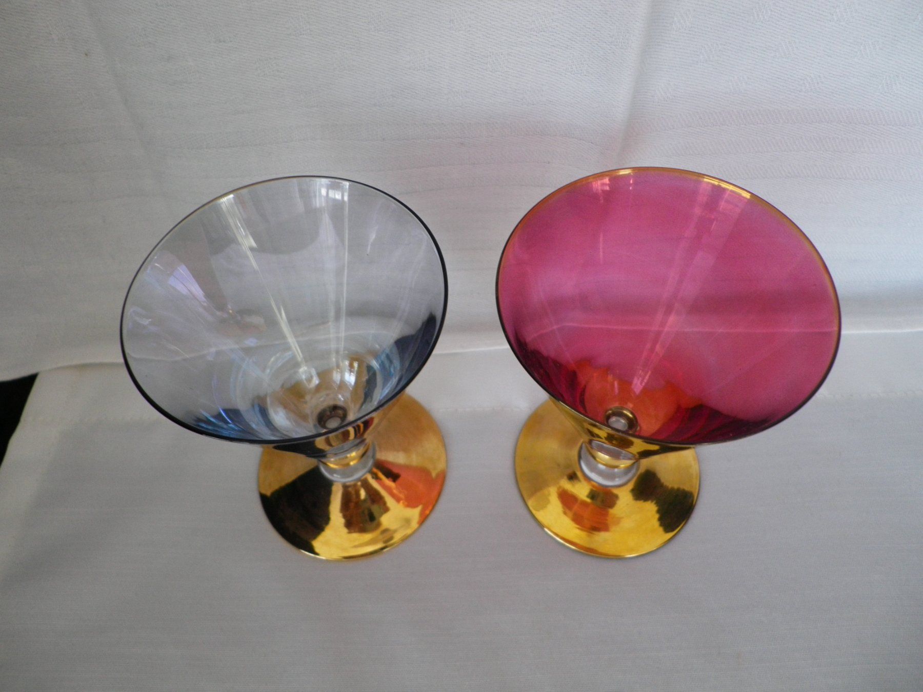 Bicchieri: 2 farbige Gläser /  Tete à Tete – Usato da Reinach BL venduto da Annodomini 3