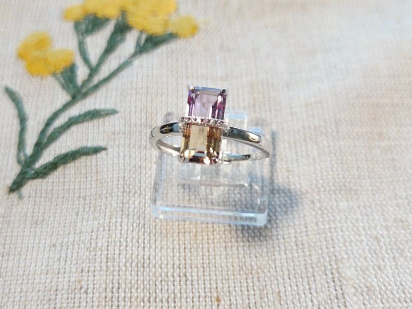 Anelli: NEW - S925 Ametrine Ring (Adjustable) – Nuovo (secondo la descrizione) da Zürich venduto da cin_wcf6