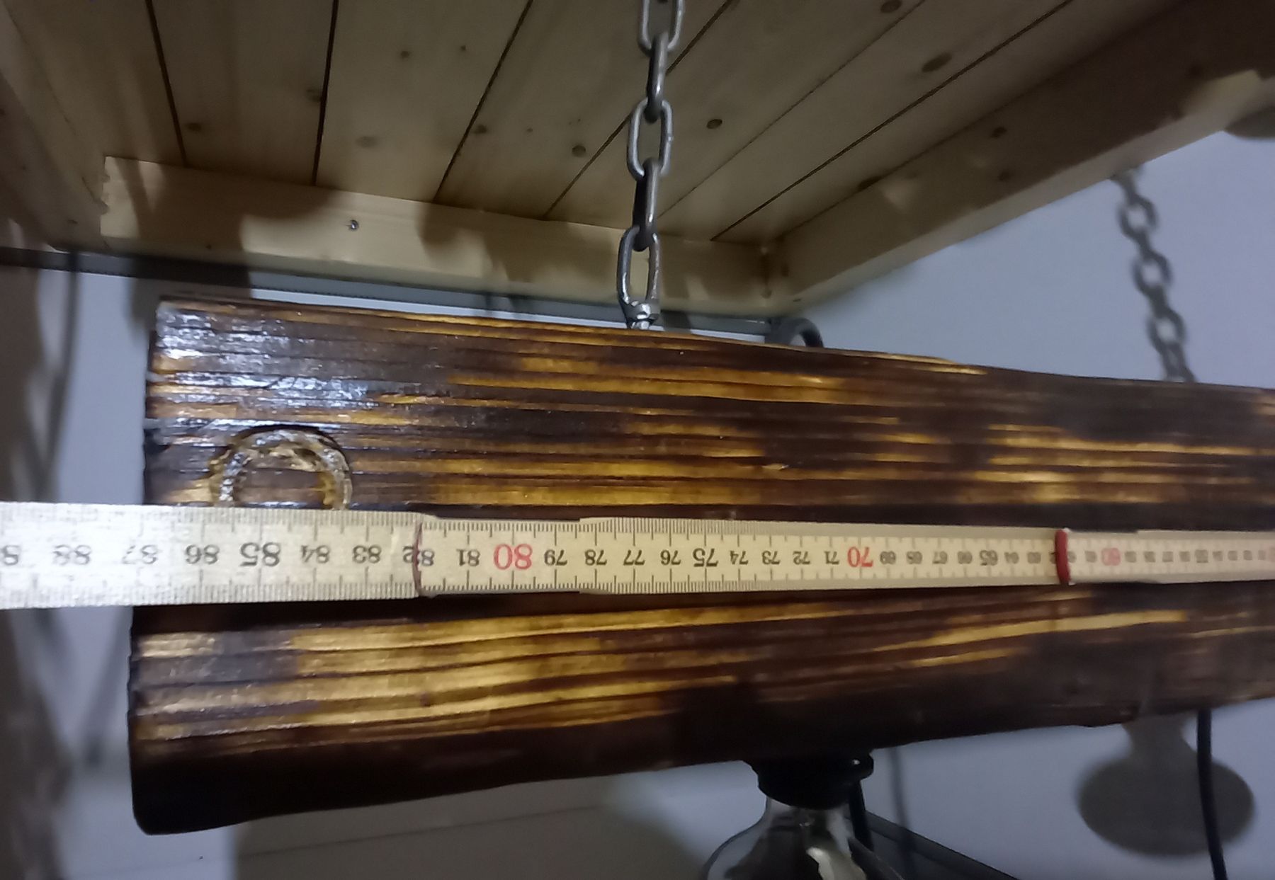 Kronleuchter & Deckenlampen: Rustikale Lampe aus Altholz – Gebraucht aus Escholzmatt von paedy86 5