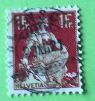 Helvetia mit Schwert  mit Stempel   