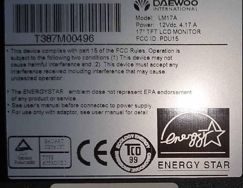 Monitor: Monitor LCD da 17 Daewoo – Usato da Balerna venduto da cri_7ghl 1