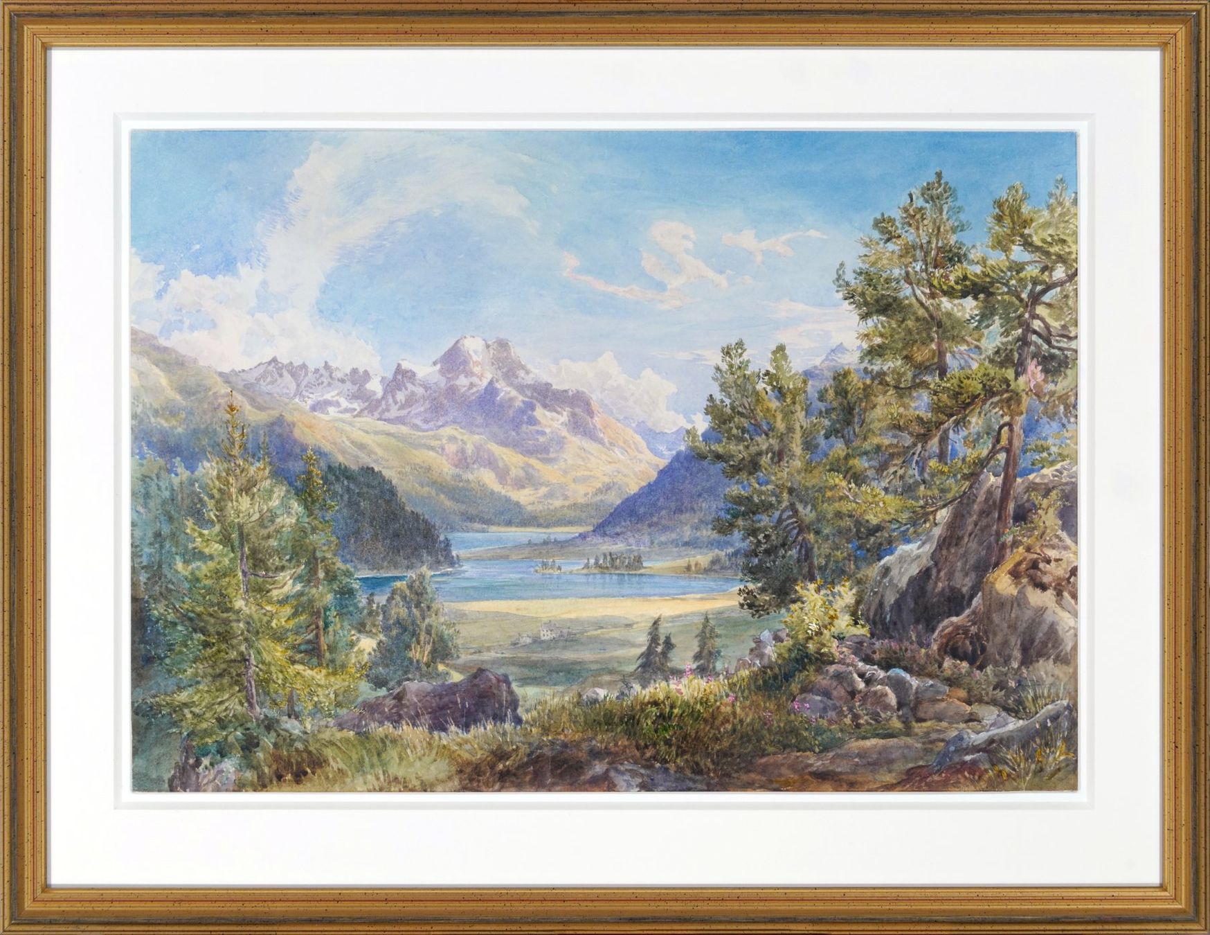 Gemälde: Aquarelle St. Moritz / Silsersee / Lej da Cavloccio – Gebraucht aus Meilen von Anonymous3 4