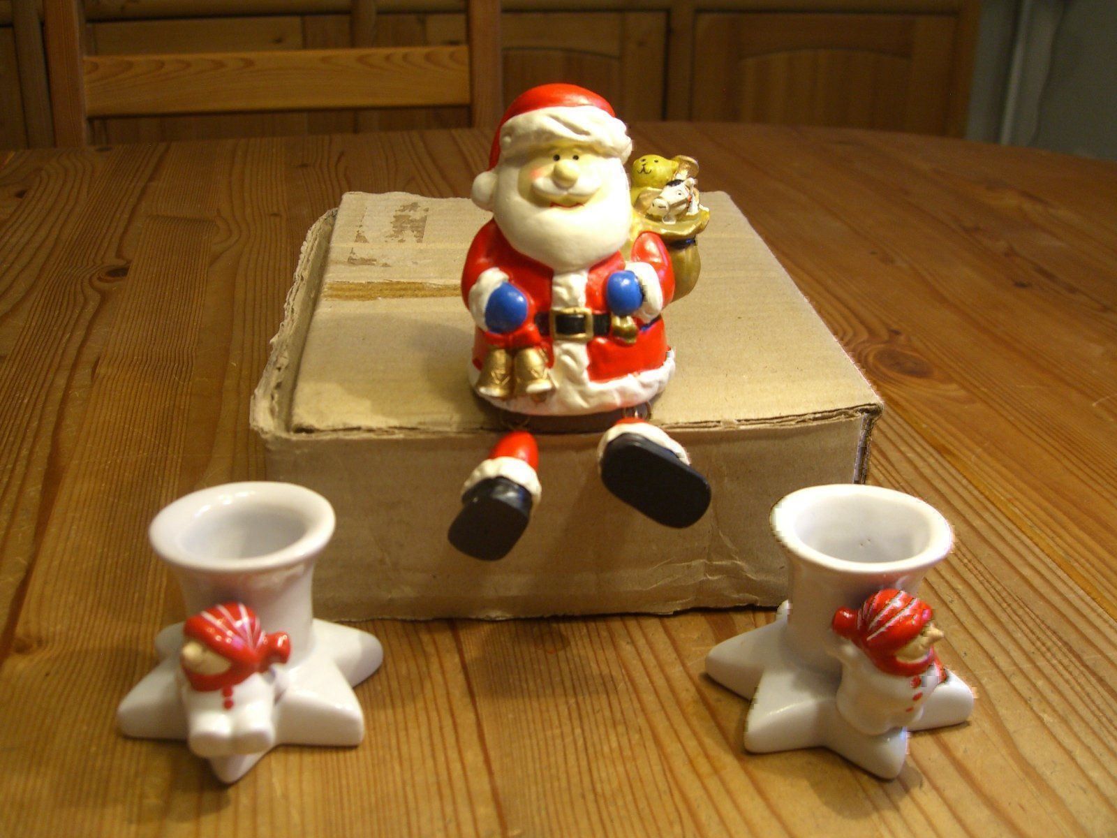 Portacandele: Kantenhocker Schneemann+ 2 Kerzenständer – Nuovo (secondo la descrizione) da Winterthur venduto da Ghandi5 5