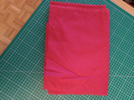 Stoff Baumwolle rot 1.4x1.8m