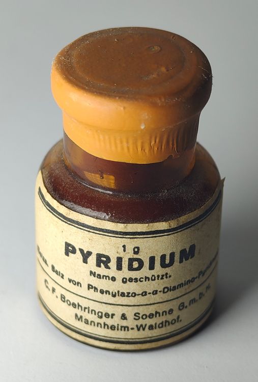 Antike Mini Apothekerflasche PYRIDIUM Voll Um 1920 3.5cm (Gebraucht) in ...