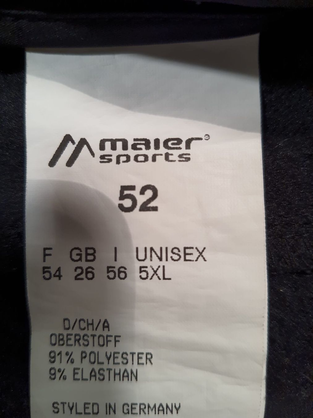 Hosen: Softshellhose von maier sports, Gr. 52 – Neu (gemäss Beschreibung) aus Oberuzwil von venditum. 1