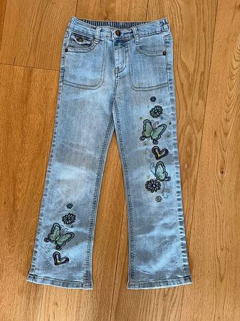 Mädchen Jeans Tik & Tak Stickerei Grösse 116 gebraucht