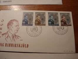 3 Belege Dag Hammerskjöld 1962, Panama, Suriname, Congo