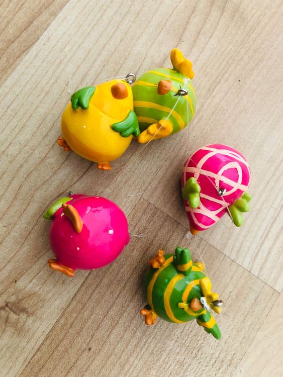 Dekoratives Herz Anhänger - Handbemalt In Senfgelb | Landhausstil | Ca. 15x14cm