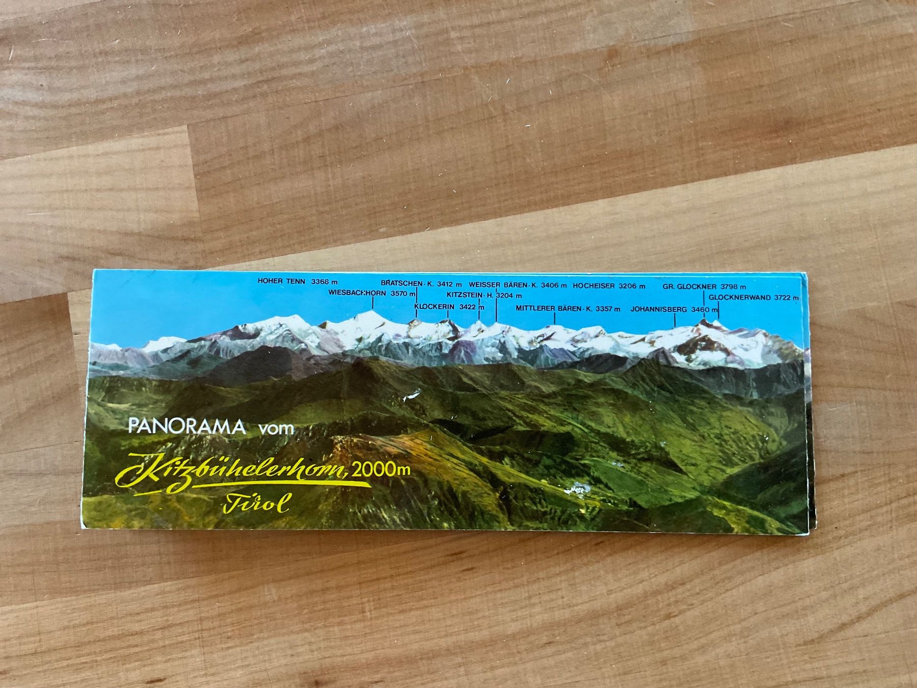 Cartoline postali: Panorama Leporello von Kitzbühlerhorn / Tirol – Usato da Rümlang venduto da Sambas19