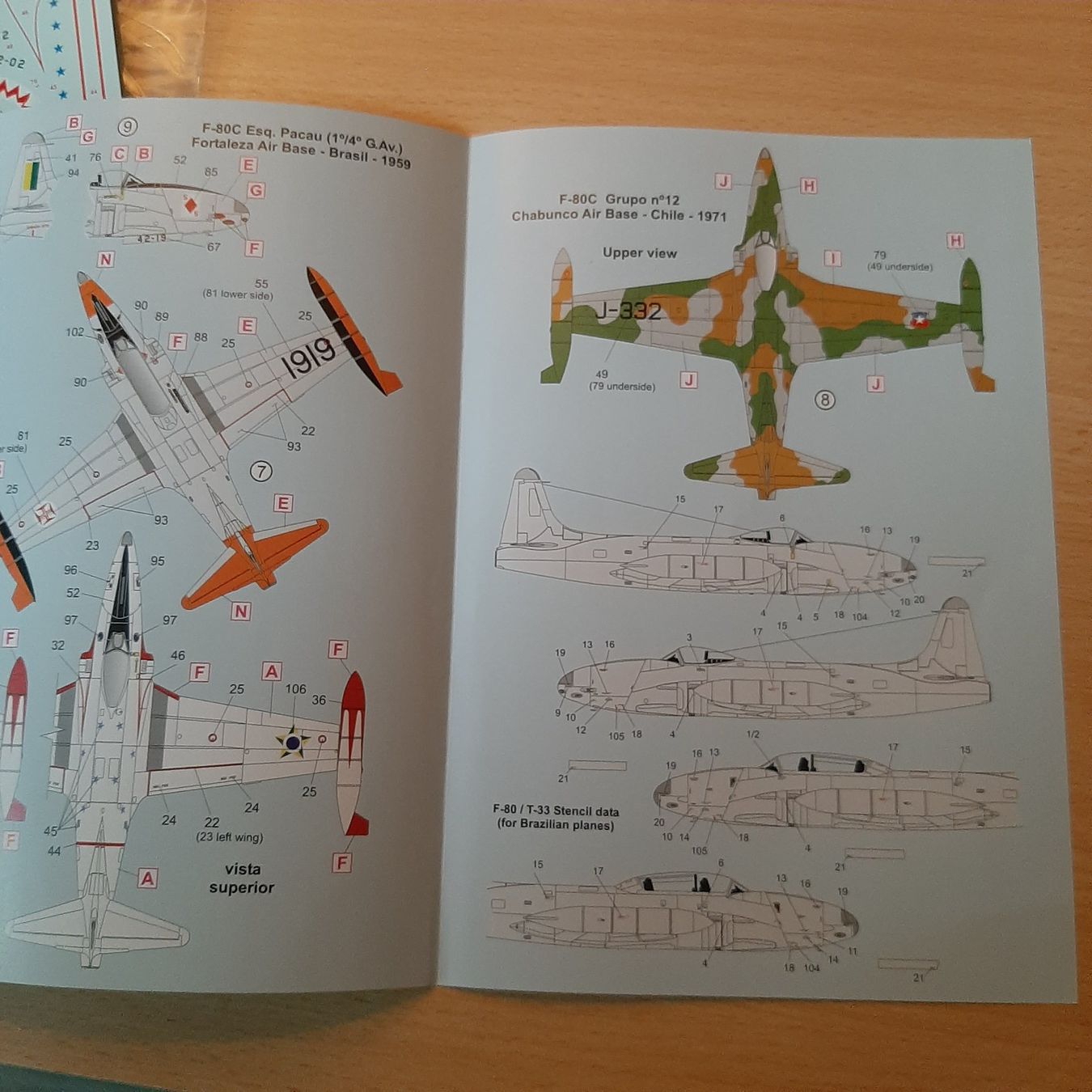 Lockheed Kit di modellismo & Modellini statici: D 177 ... Lockheed F-80 + T-33 Shooting Star ... fcm . Decal – Nuovo (secondo la descrizione) da Bonstetten venduto da Benibanny59 3