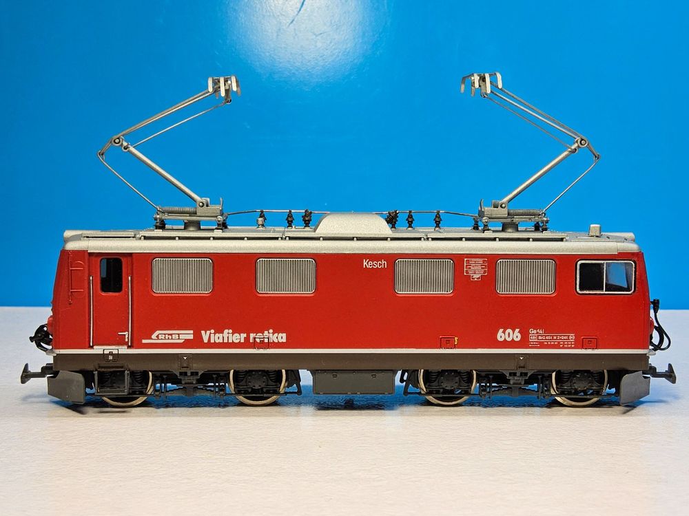Bemo Modelleisenbahnen: Bemo 1252 119 Vitrinenmodell _ RhB E-Lok Ge 4/4 I 606 Kesch – Gebraucht aus Uerikon von Airport68 4