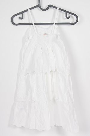 H&M Mädchenkleid weiss Gr. 128