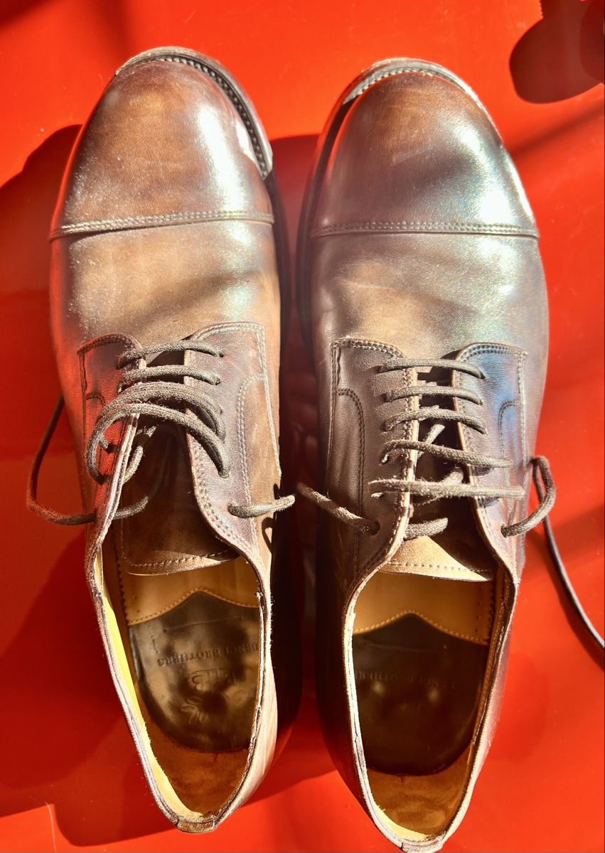 Benci Brothers Scarpe da uomo: Benci Brothers leather cap toe shoes – Usato da Luzern venduto da _Nik. 5