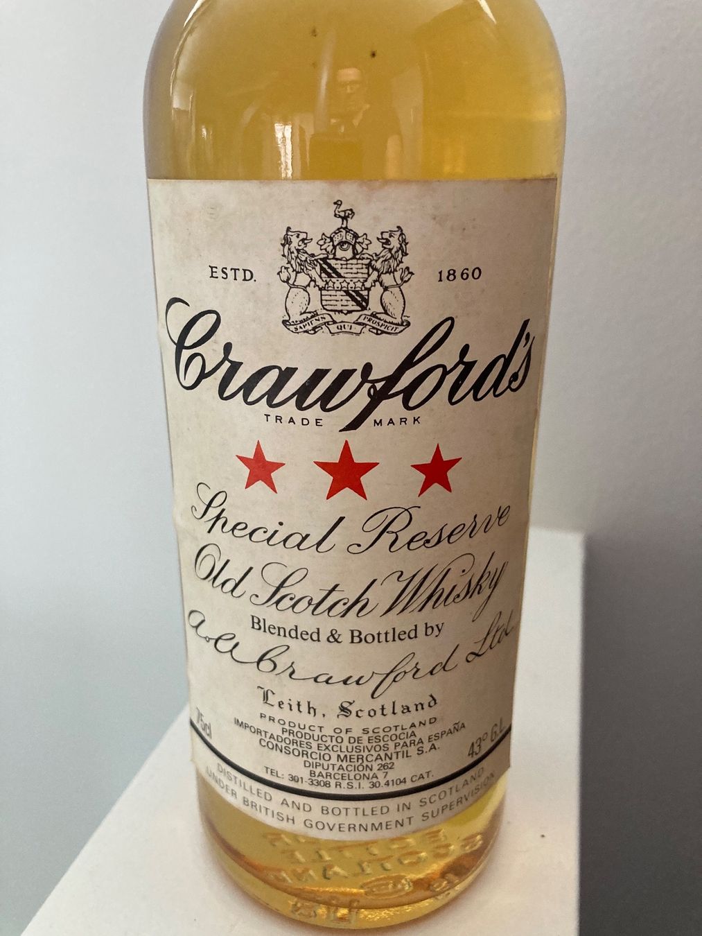 Bevande alcoliche: Whisky von ca 1985 Crawfords – Nuovo (secondo la descrizione) da Roggwil BE venduto da Maui2000 1