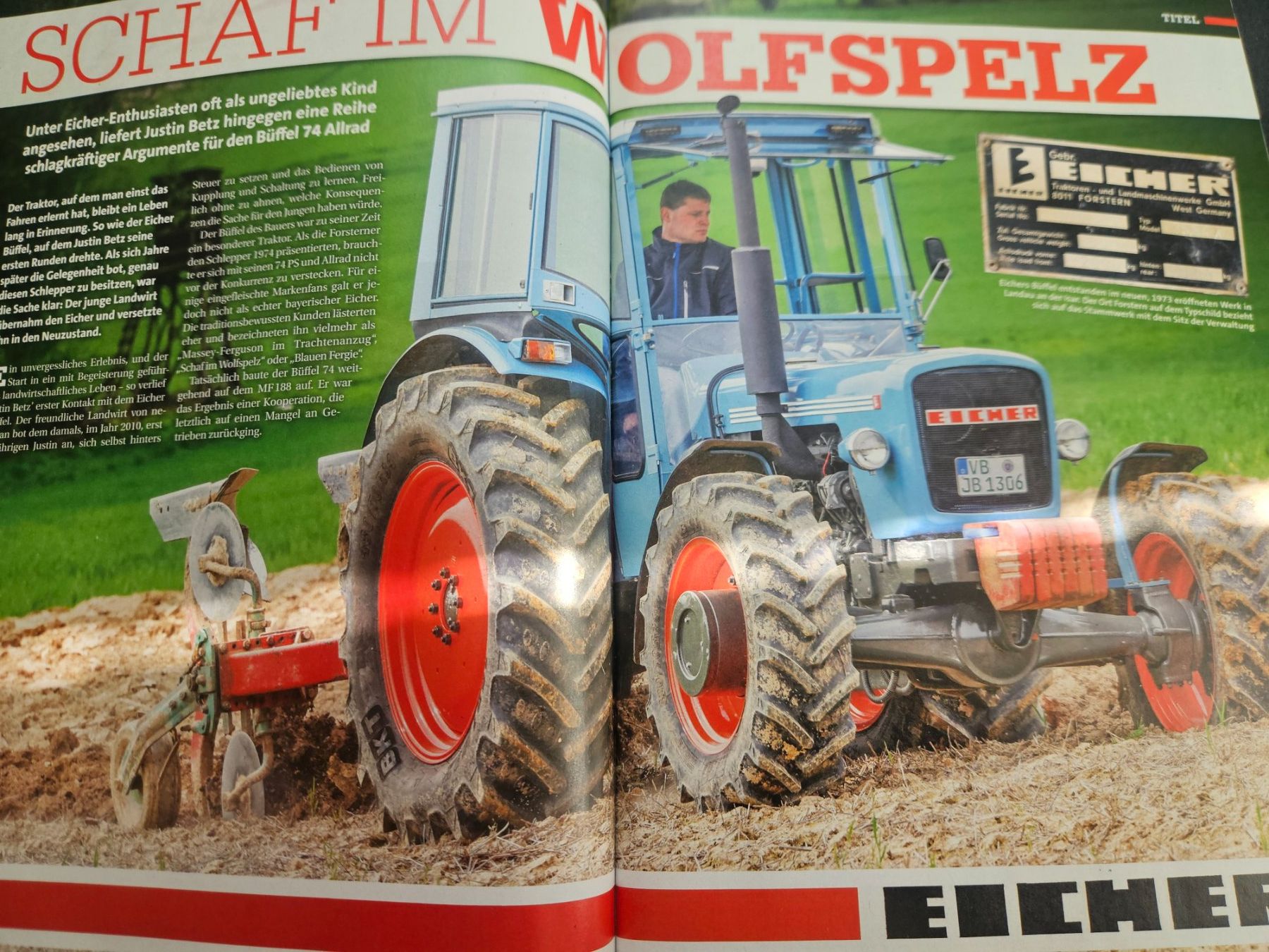 Kramer Trattori: Oldtimer Traktor 12/24 Eicher Büffel Hürlimann D 200 A xa – Usato da Flawil venduto da sr1_f6st 2