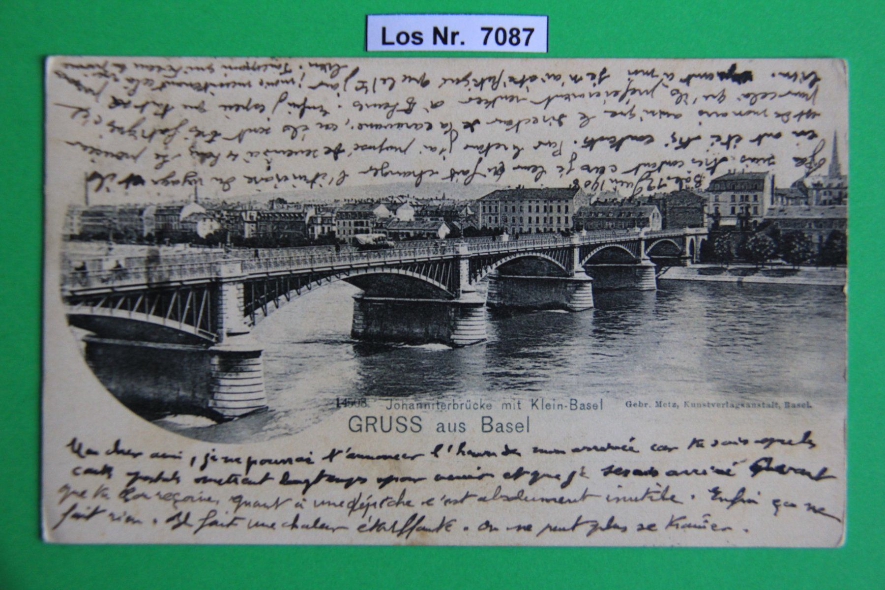 Ansichtskarten: CH Ansichtskarte Gruss aus Basel um 1905            Los 7087 – Gebraucht aus Volken von jukon65