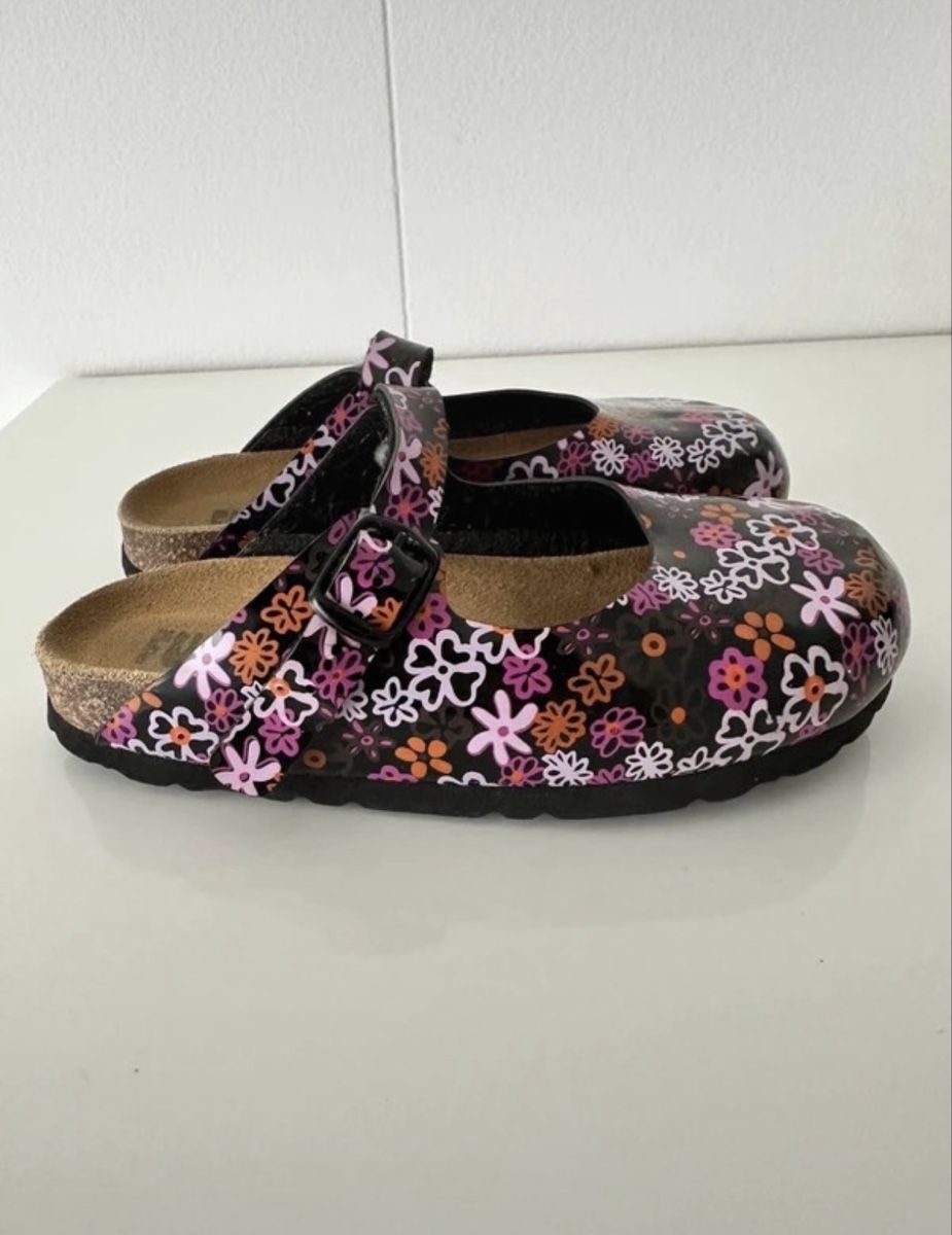 Scarpe per ragazze: Funky mädchen Hausschuhe clogs blumenmuster schwarz 30 – Usato da Walzenhausen venduto da auw_sx8w 3