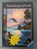 Ravensburger Puzzle,1000 Teile, Delfine, Glow in the Dark
