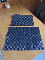 Edle Tischsets im Schachbrettmuster, 6er Set, neuwertig