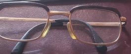 Designer Brille Vintage Messing/Schwarz - Guter Zustand