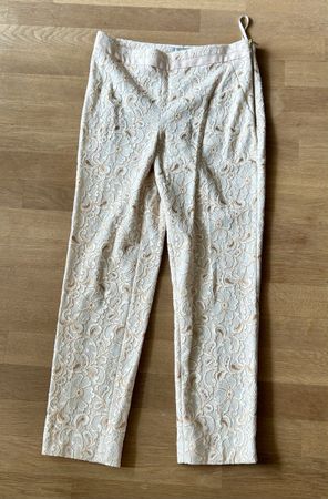 Edle Spitzenhose von Coast in Creme, Grösse 40