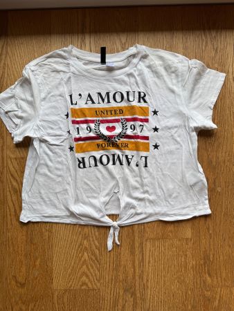 Knotenshirt weiss L'Amour