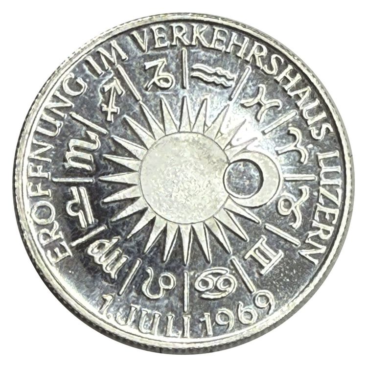 Médaille comm. du Musée suisse des transports 1969 (Neu und ...