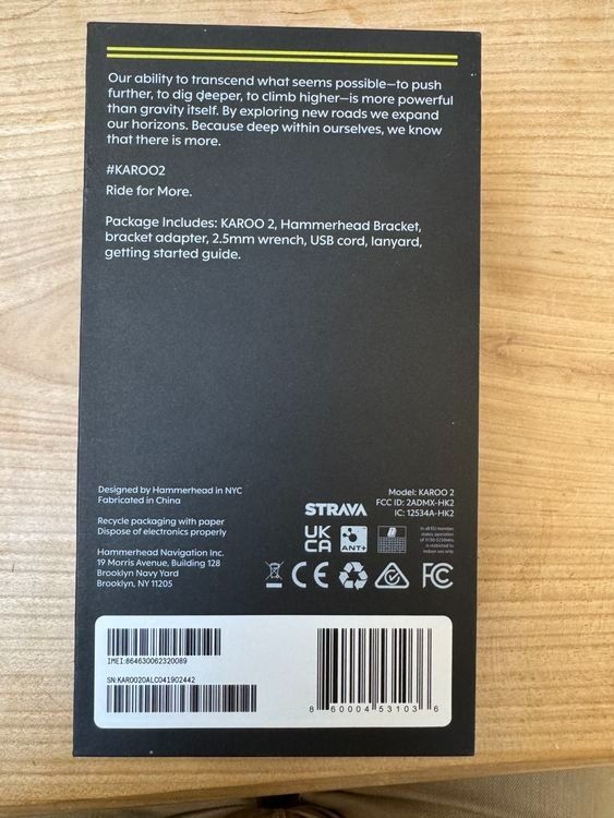 Computer & Strumenti di misurazione: Hammerhead Karoo 2 – Usato da Münchwilen TG venduto da giu_75tp 5