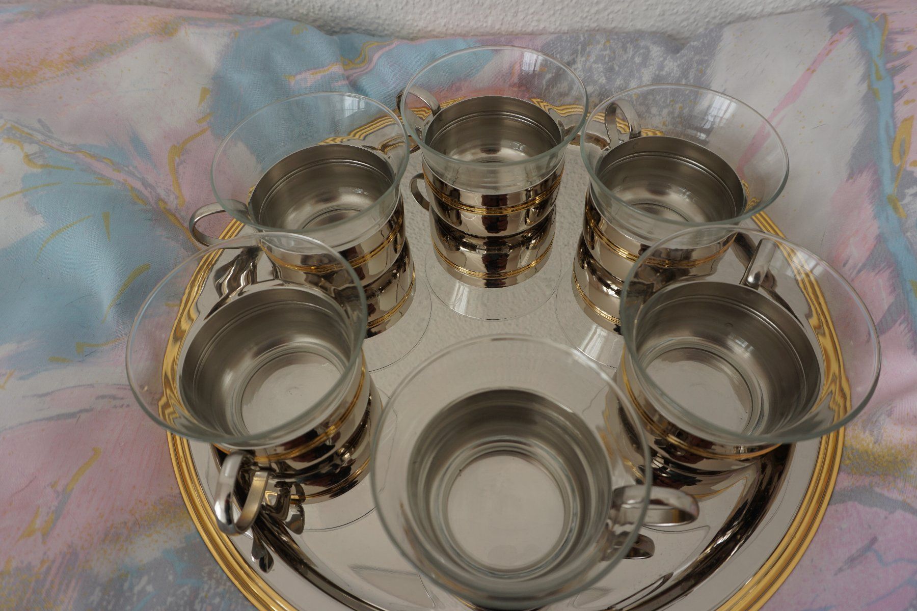Set di piatti: Edles Tee Set mit Goldrand – Nuovo (secondo la descrizione) da Hochdorf venduto da Aguadulce 1