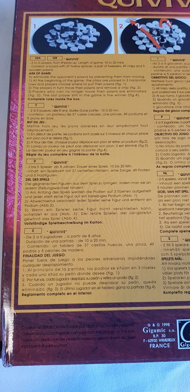 Giochi: Quivive Classic- Gesellschaftsspiel – Usato da Lausen venduto da Rotezora79 2