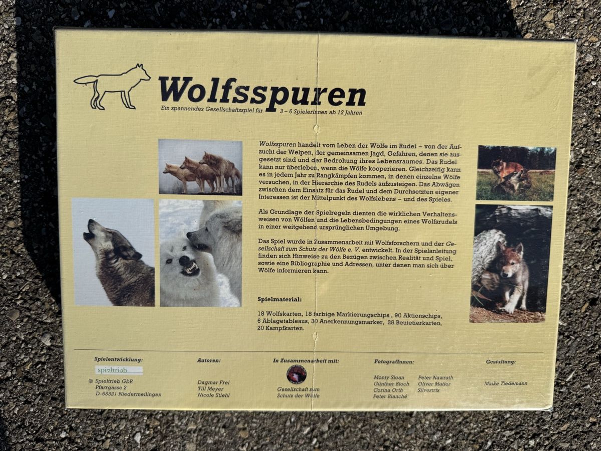 Giochi: Wolfsspuren Gesellschaftsspiel – Nuovo e nell'imballaggio originale da Wasterkingen venduto da GrhAli 1