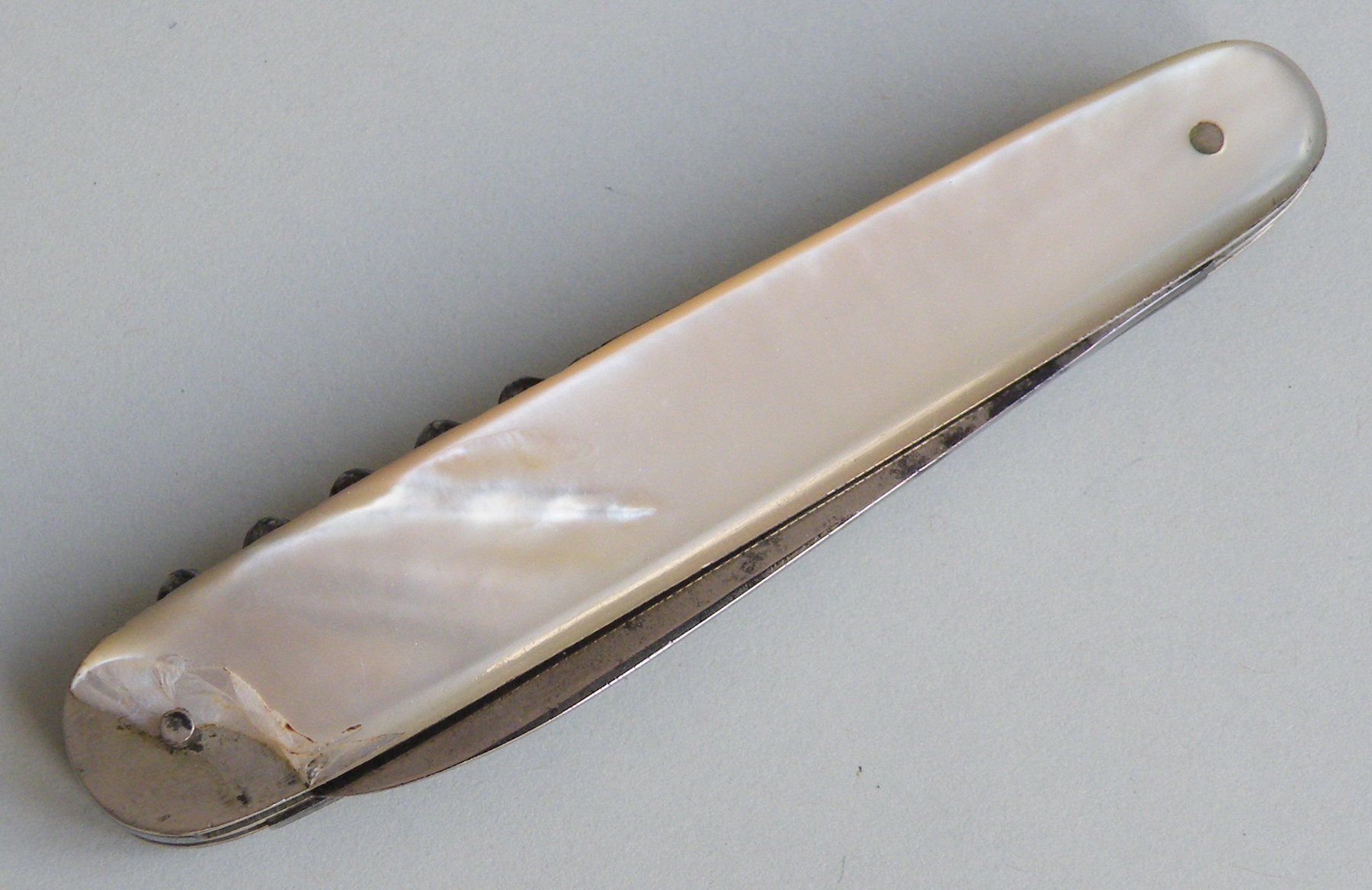 Couteaux de poche: F. SCHODER Thun Taschenmesser Sackmesser Perlmutt Perlmutter – D'occasion à Zürich par Turta 4
