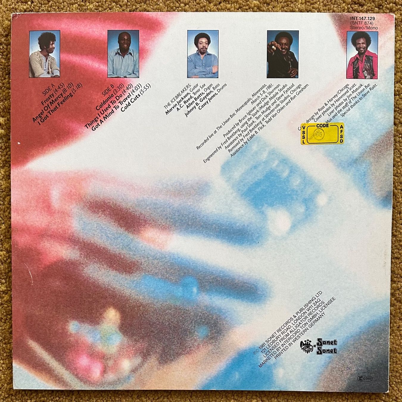 Schallplatten: LP - Albert Collins – Frozen Alive – Gebraucht aus Breganzona von Onairda75 1