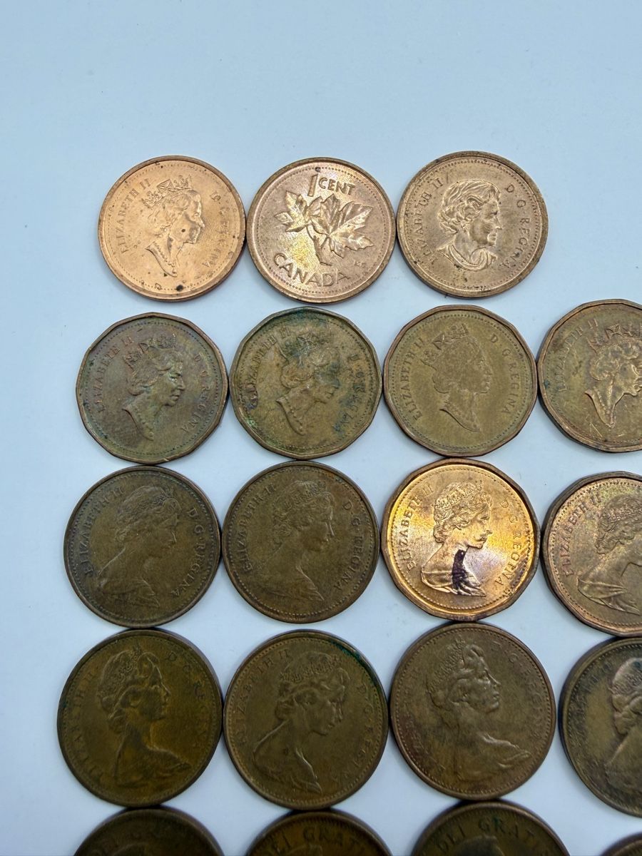 Tutti le monete: Collection de 37 pièces de 1 cent, Canada, dès 1953 – Usato da St-Maurice venduto da SPEKER 6