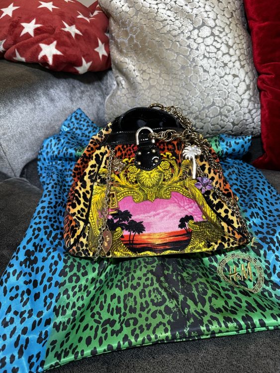Versace x H&M Handtasche Leopard Kette Limited Edition (Neuf (Voir