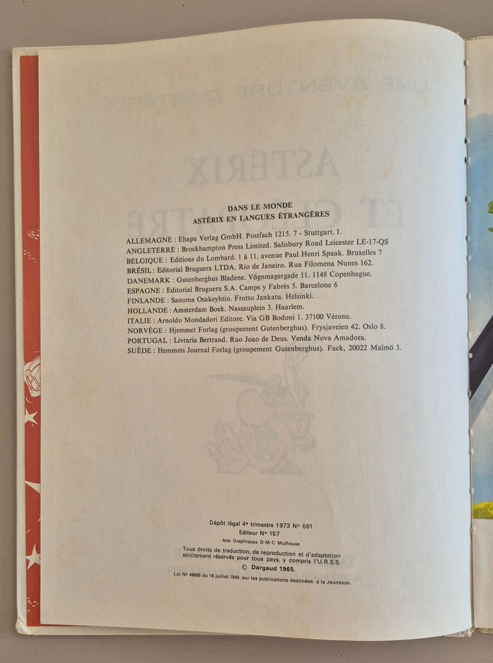 Comics: Astérix et Cléopâtre - édition 1973 – Gebraucht aus Grand-Lancy von loi_599y 2
