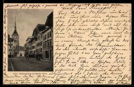 AK Aarau, Vordere Vorstadt und Oberthor-Thurm