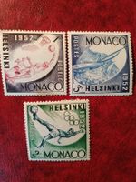 Briefmarken Monaco / Helsinki 1952, 3 Stück, Guter Zustand